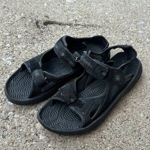 Men’s black Columbia sandals size 11
